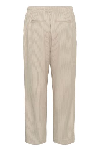 Kaffe Curve KCsirana Pants Chalk / Black Pin stripe - OAK Fashion Noordwolde