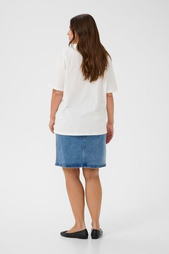 Kaffe Curve T-Shirt Chari Chalk - OAK Fashion Noordwolde