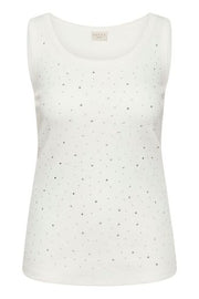 Kaffe Curve Top Rhinestone Chalk - OAK Fashion Noordwolde