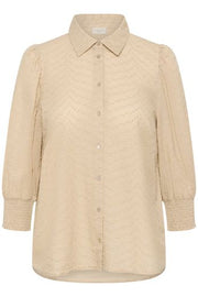 Kaffe Curve Blouse Penelopia Feather Gray - OAK Fashion Noordwolde