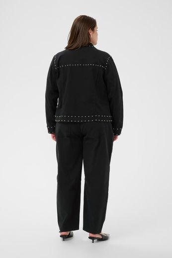 Kaffe Curve Brenn Twill Jacket Washed Black Twill - OAK Fashion Noordwolde