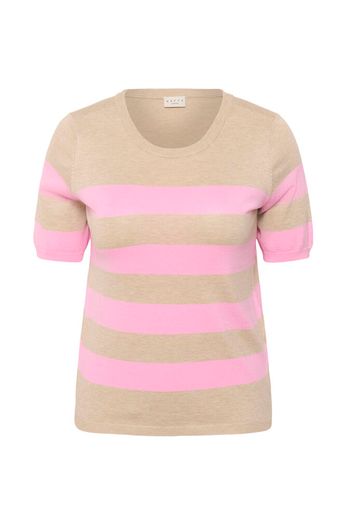 Kaffe Curve Pullover Lizzy Streep Feather Mel/ Pink Wide Stripe - OAK Fashion Noordwolde
