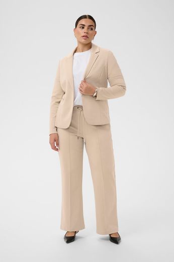 Kaffe Curve Pantalon Jenna Feather Gray - OAK Fashion Noordwolde