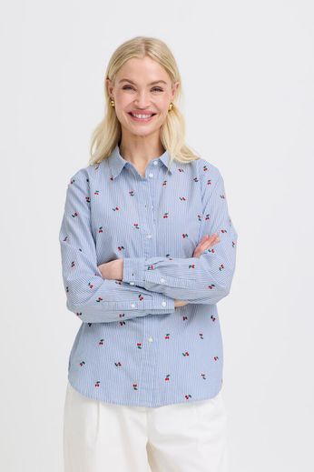 B. Young Blouse Fenix DELLA ROBBIA BLUE STRIPE - OAK Fashion Noordwolde