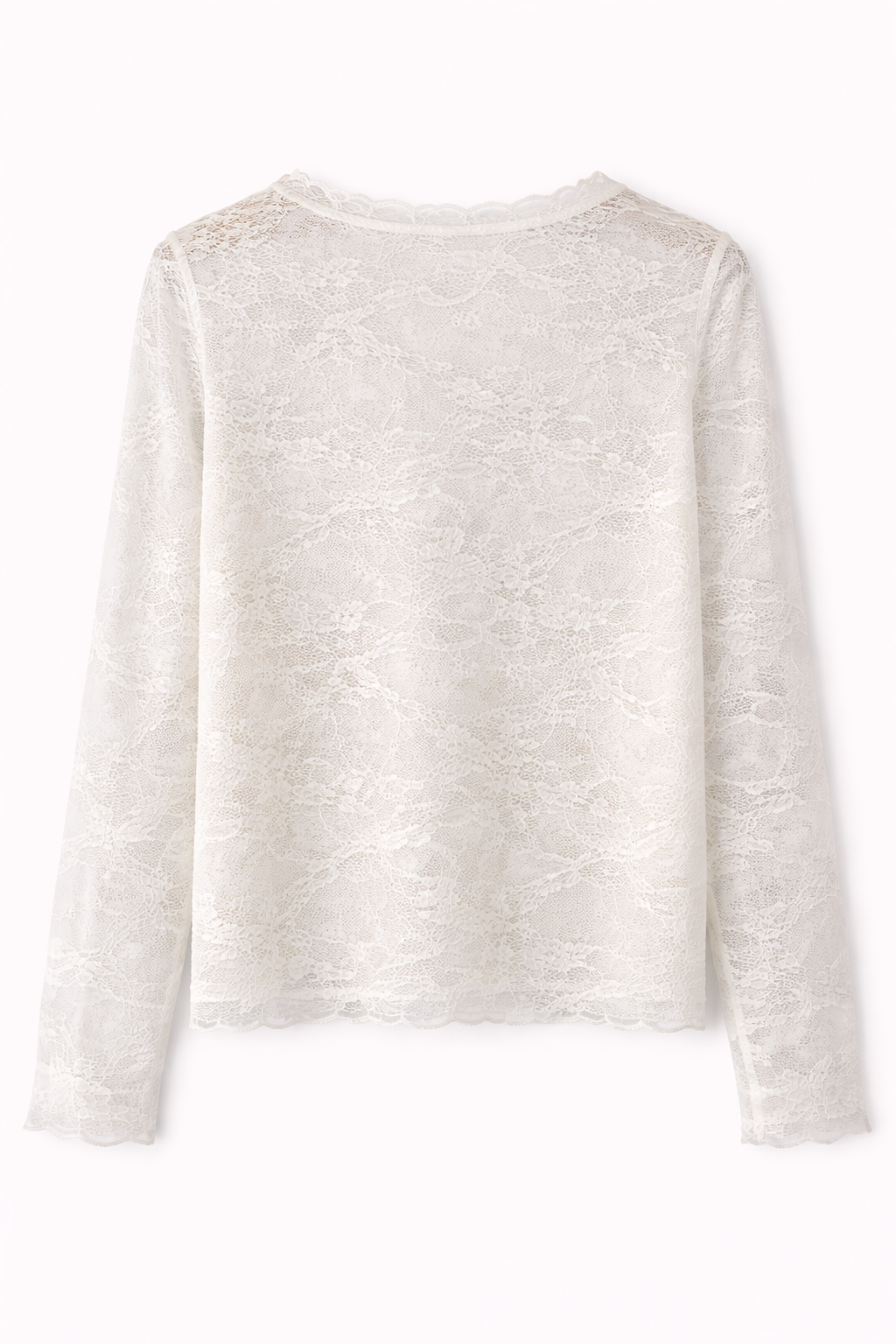 Oak Kanten Top Wit - OAK Fashion Noordwolde