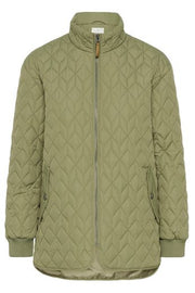 Kaffe KAleila Quilt Jacket Dusky Green - OAK Fashion Noordwolde