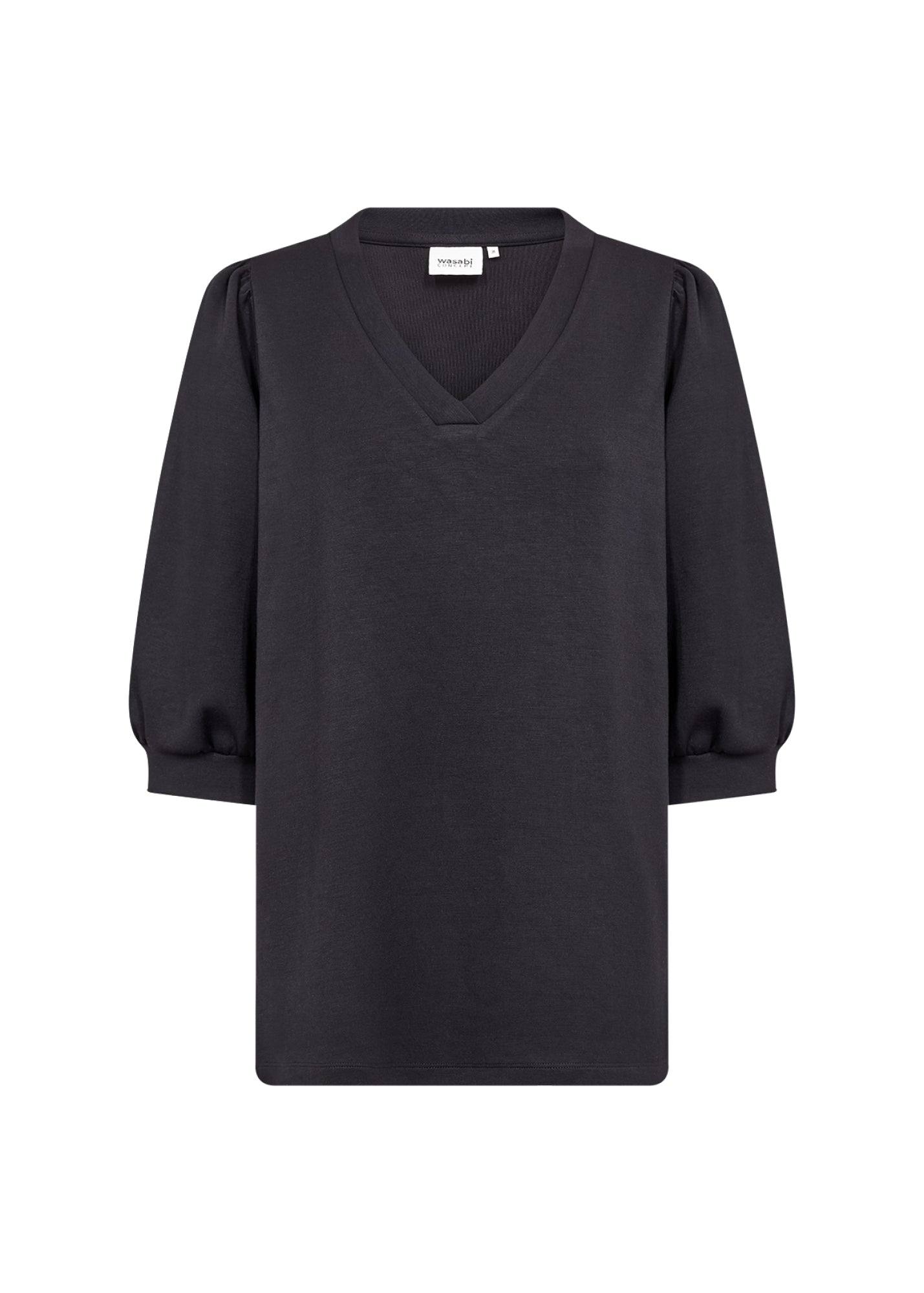 Wasabi Top Sabina Zwart - OAK Fashion Noordwolde