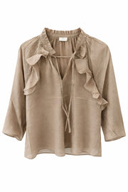 Kaffe Blouse Flora Petrified Oak - OAK Fashion Noordwolde