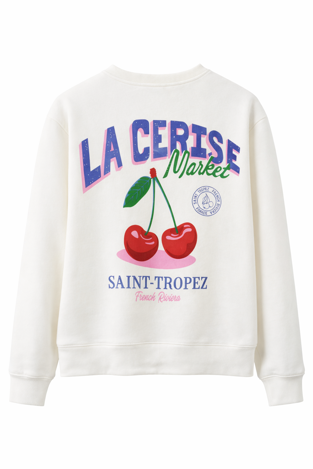 Oak Sweater La Cerise Wit - OAK Fashion Noordwolde