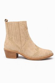 Oak Cowboy Laars Kort Studs Bruin - OAK Fashion Noordwolde
