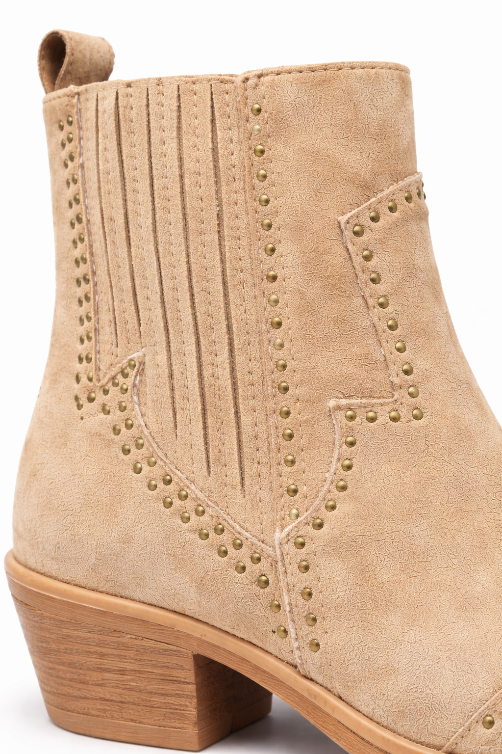 Oak Cowboy Laars Kort Studs Bruin - OAK Fashion Noordwolde