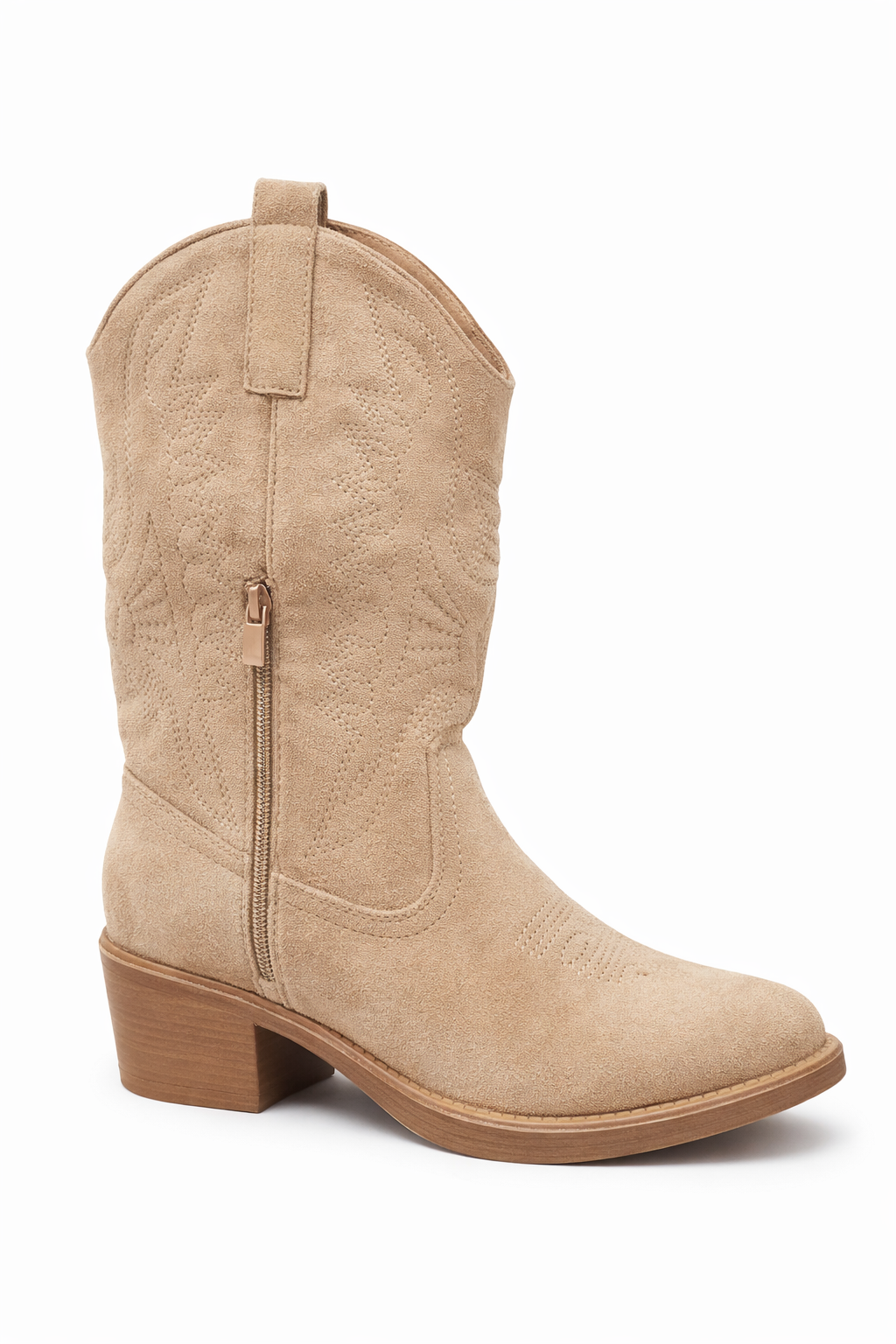 Cowboy Laars Halfhoog Bruin - OAK Fashion Noordwolde