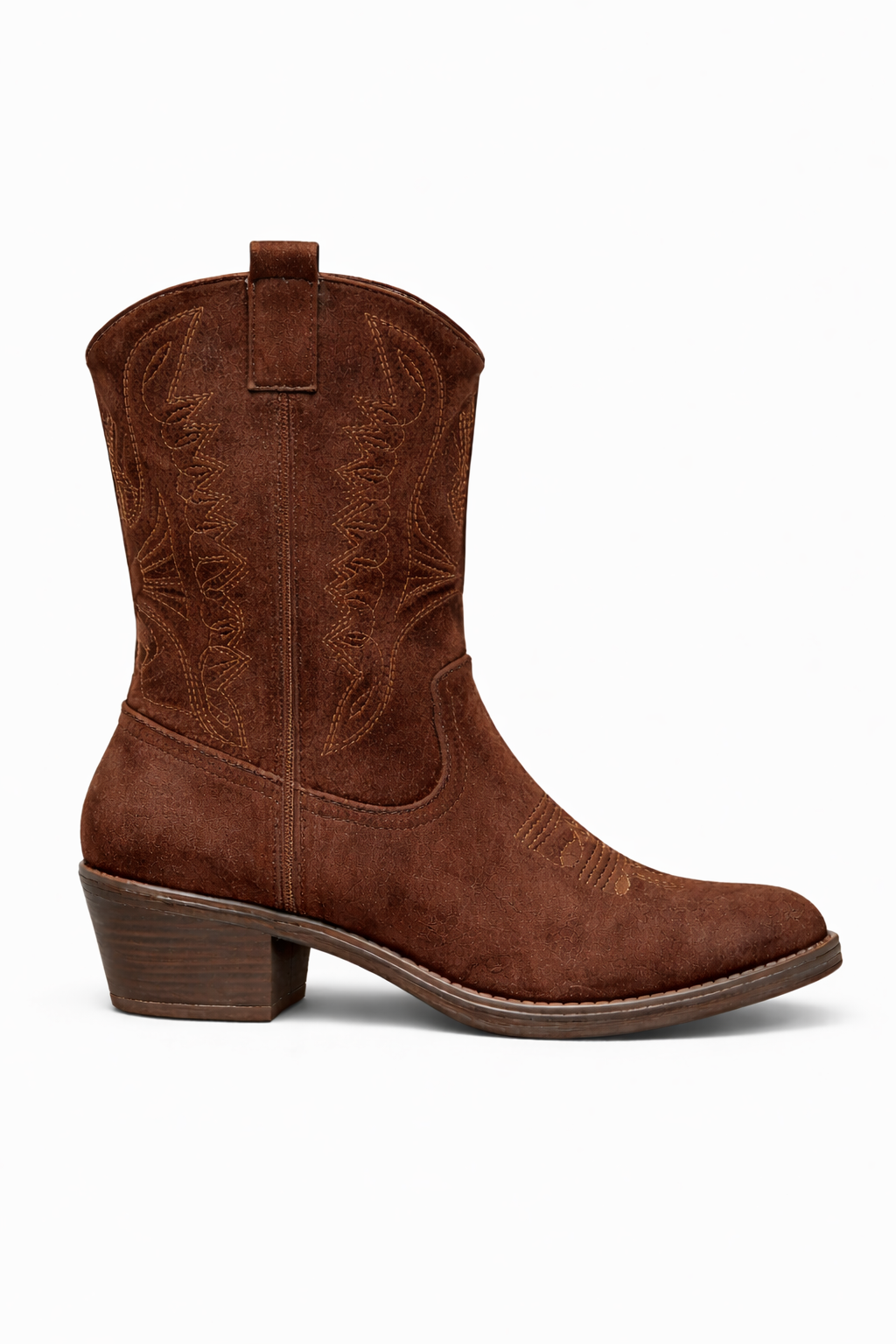Cowboy Laars Halfhoog Brown - OAK Fashion Noordwolde