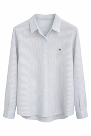 Oak Blouse Streepjes Blauw - OAK Fashion Noordwolde