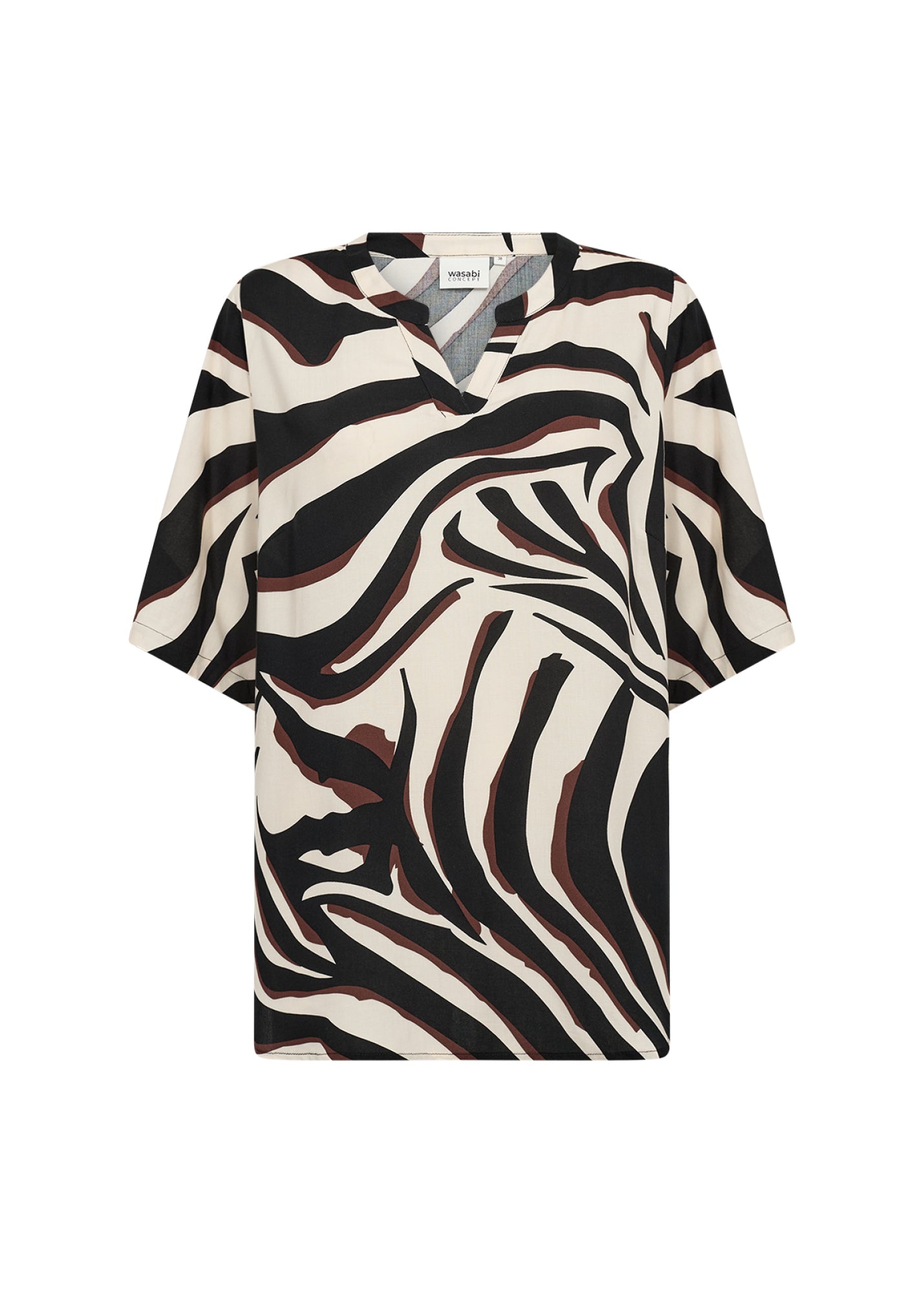 Wasabi Top Salma Zwart - OAK Fashion Noordwolde