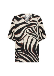 Wasabi Top Salma Zwart - OAK Fashion Noordwolde