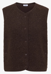 Cecil Gilet Curly Bruin - OAK Fashion Noordwolde