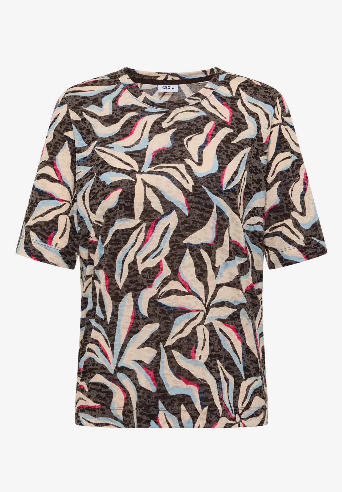 Cecil Top Multi Bruin - OAK Fashion Noordwolde