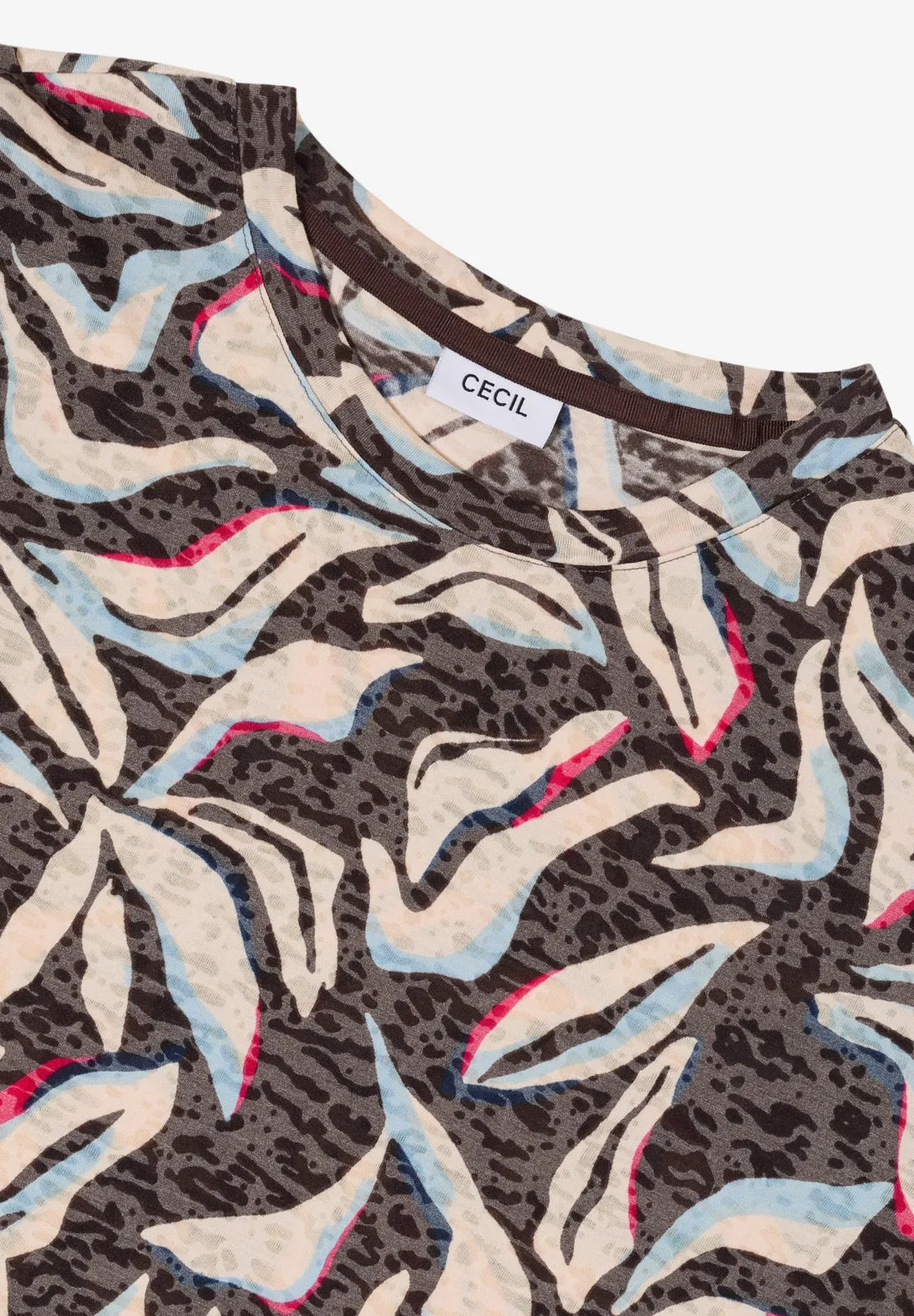 Cecil Top Multi Bruin - OAK Fashion Noordwolde