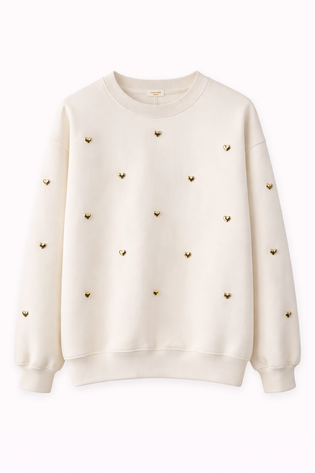 Oak Sweater met Harten Wit - OAK Fashion Noordwolde