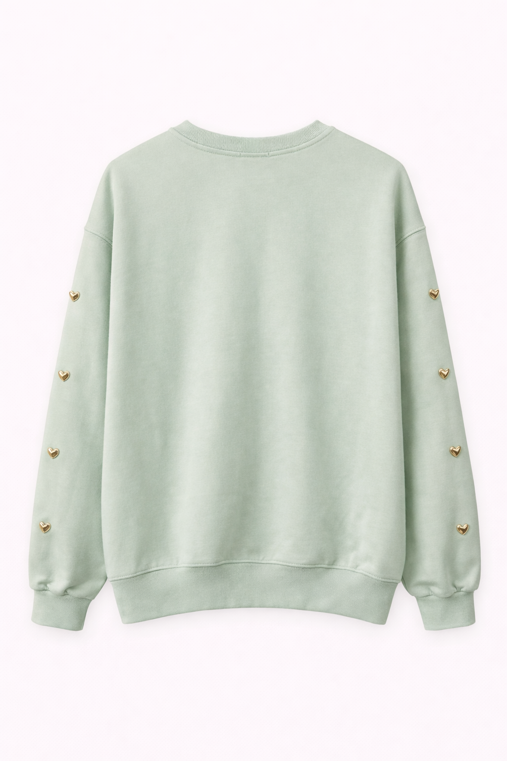 Oak Sweater met Harten Groen - OAK Fashion Noordwolde