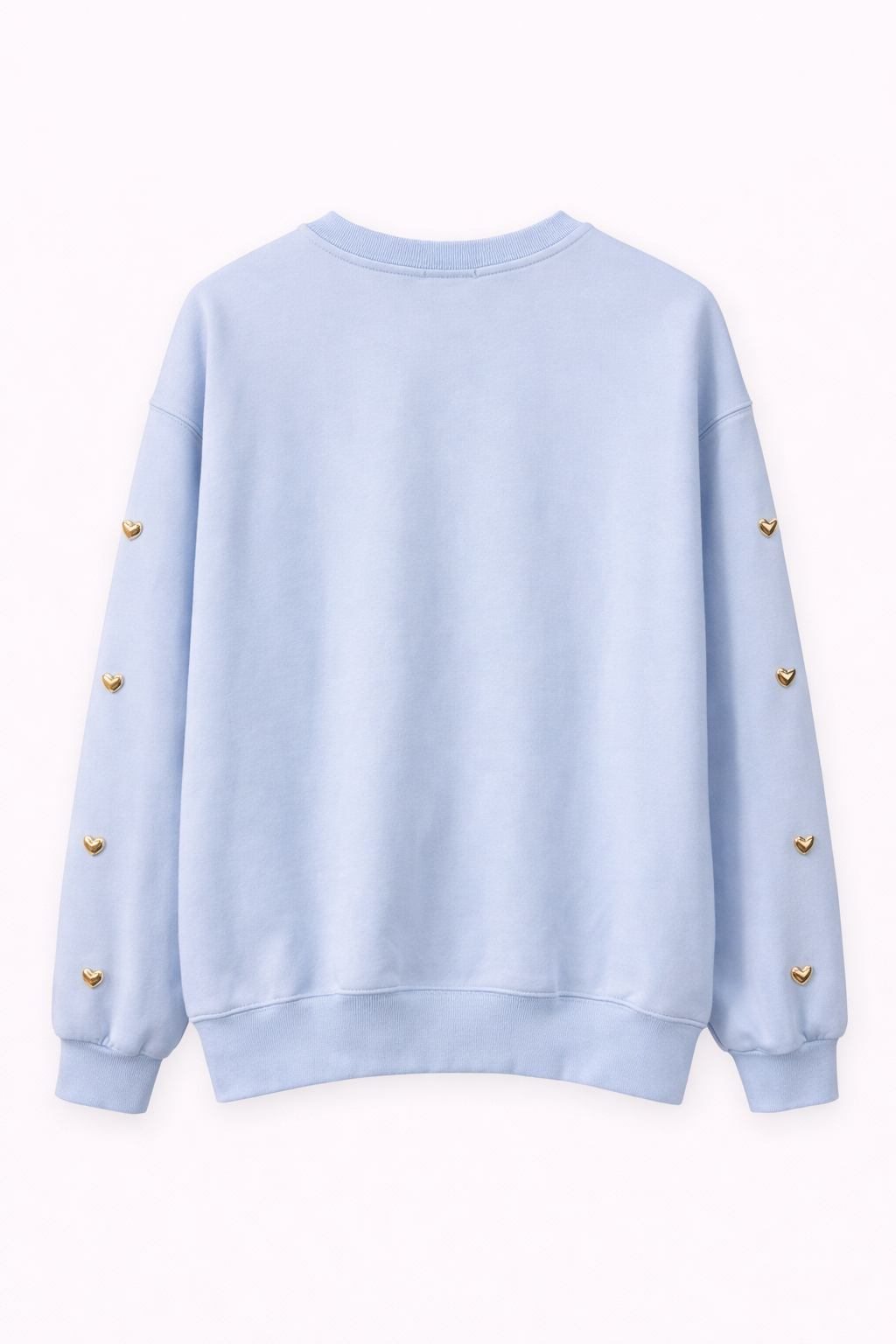 Oak Sweater met Harten Blauw - OAK Fashion Noordwolde