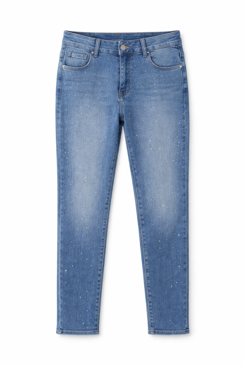 Oak Jeans met Strass Denim - OAK Fashion Noordwolde