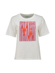 Haily's T-shirt Lobster Wit - OAK Fashion Noordwolde
