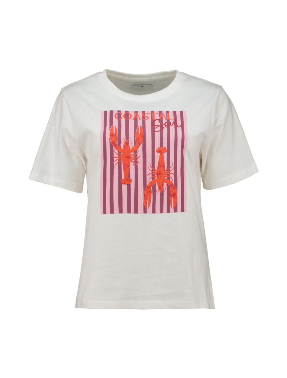 Haily's T-shirt Lobster Wit - OAK Fashion Noordwolde