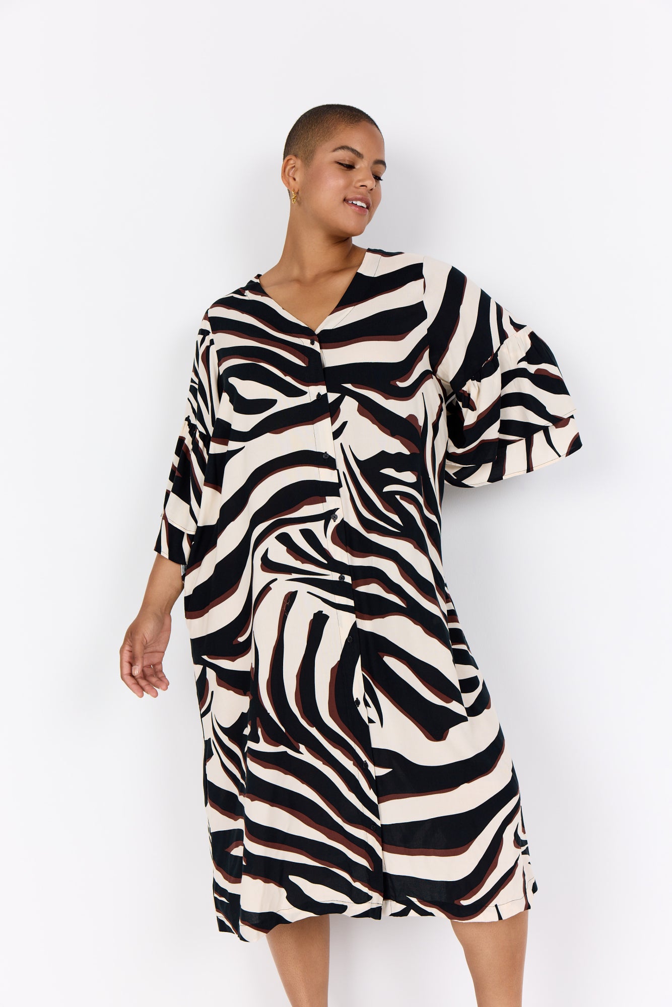 Wasabi Jurk Salma Zwart - OAK Fashion Noordwolde