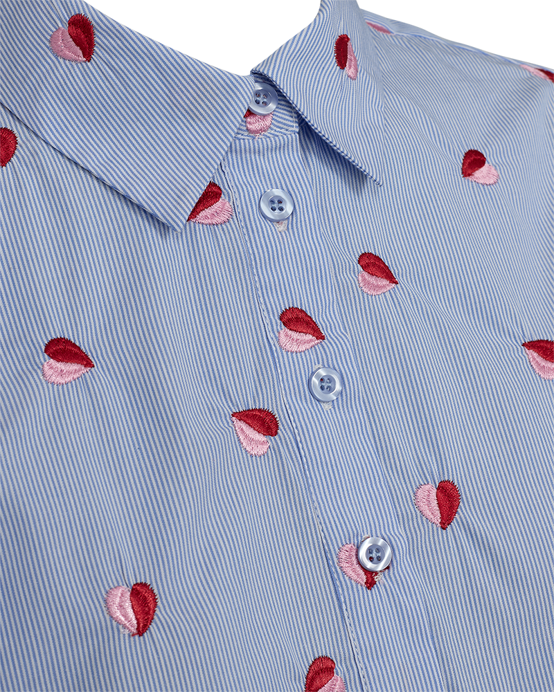 Freequent Blouse Rosan Blauw - OAK Fashion Noordwolde