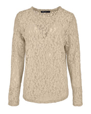 Fos Amsterdam Top Lacie Kant Bruin - OAK Fashion Noordwolde