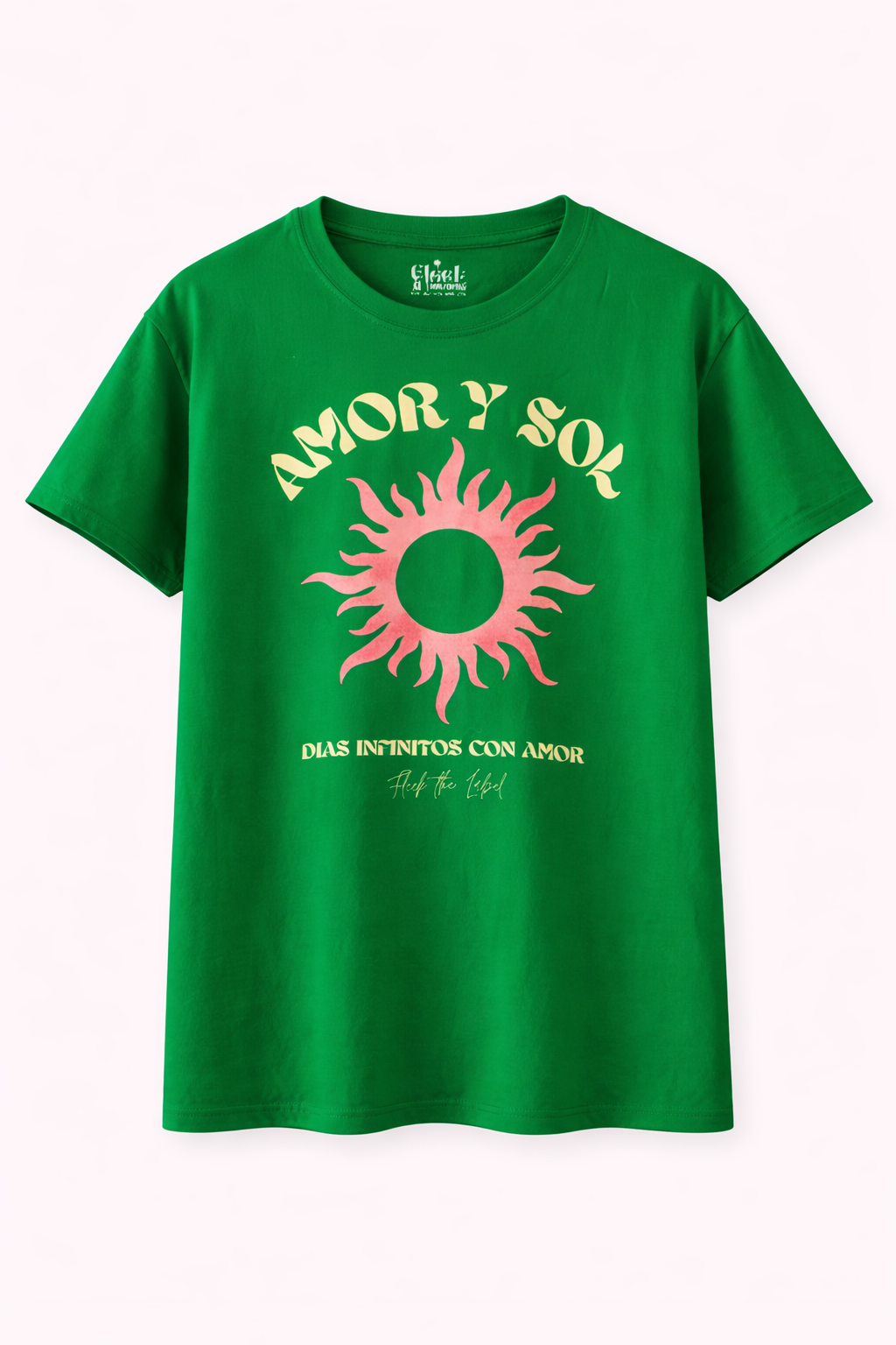 Fleek T-shirt Amor Groen - OAK Fashion Noordwolde