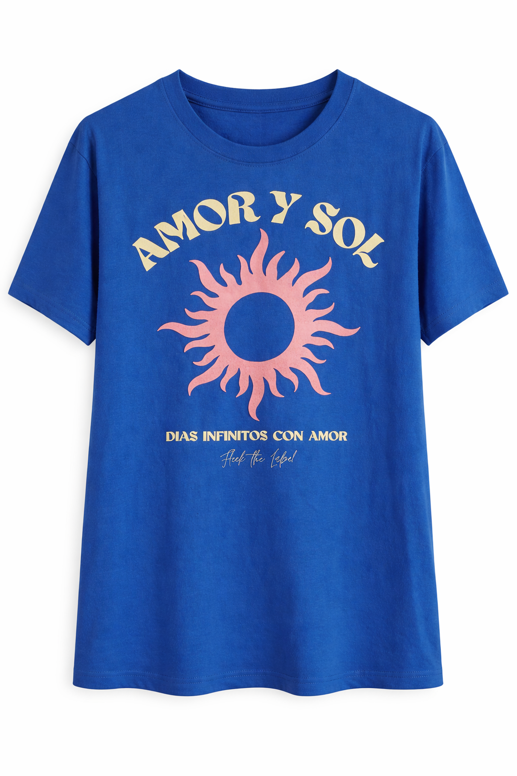 Fleek T-shirt Amor Blauw - OAK Fashion Noordwolde