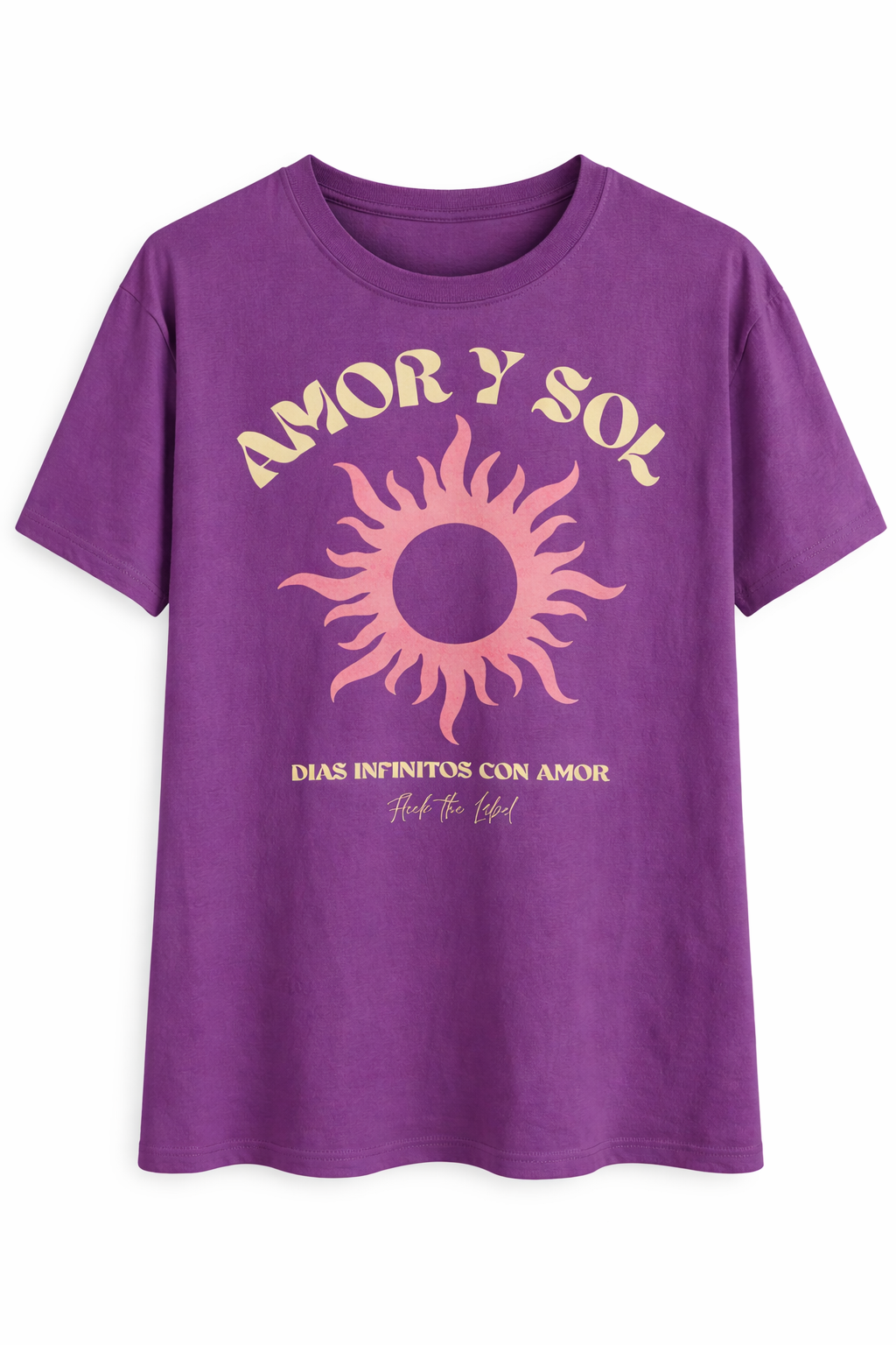 Fleek T-shirt Amor Paars - OAK Fashion Noordwolde