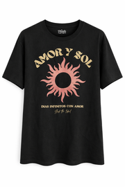Fleek T-shirt Amor Zwart - OAK Fashion Noordwolde