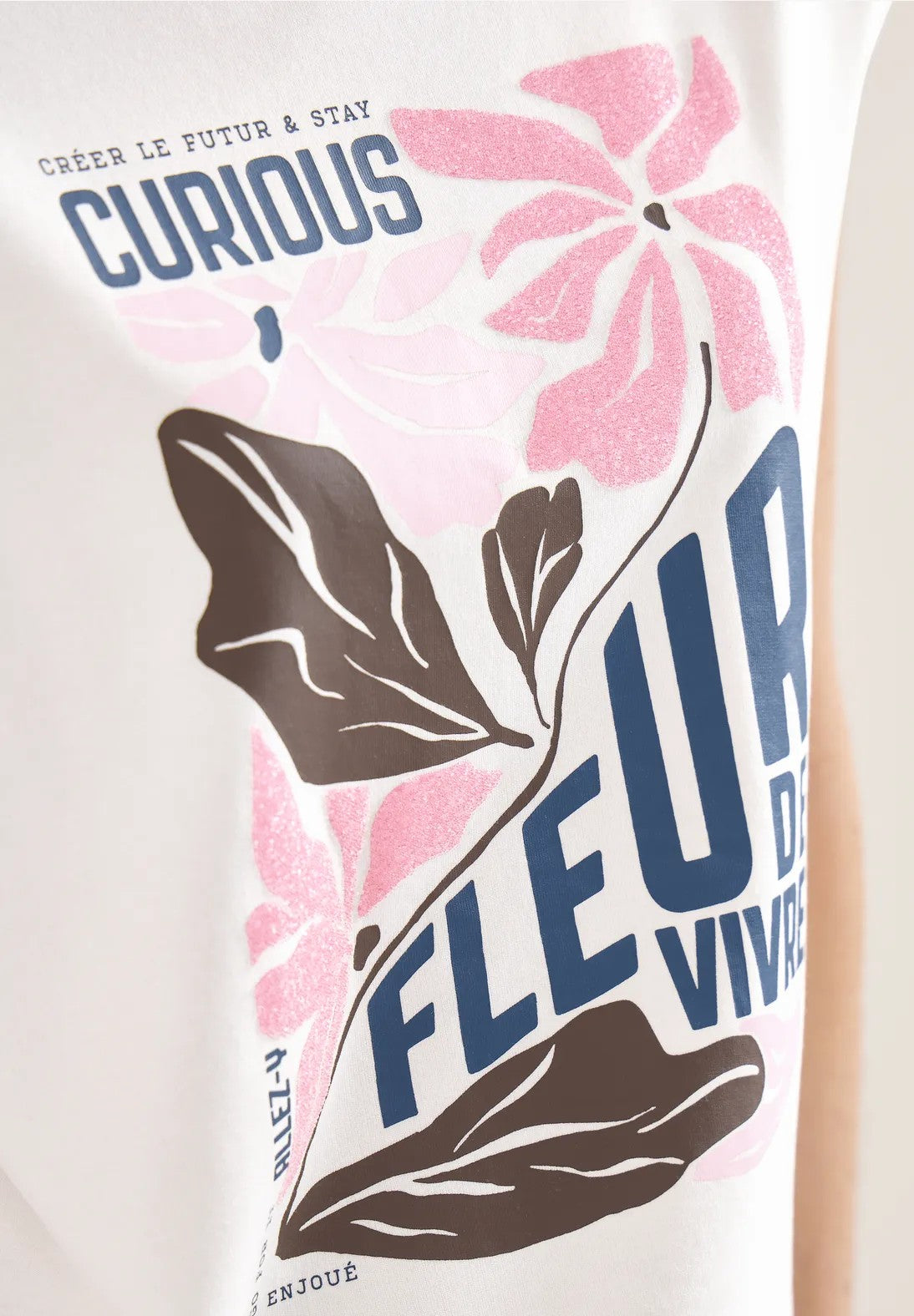 Cecil Top Fleur Wit - OAK Fashion Noordwolde