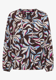 Cecil Blouse met Print Bruin - OAK Fashion Noordwolde