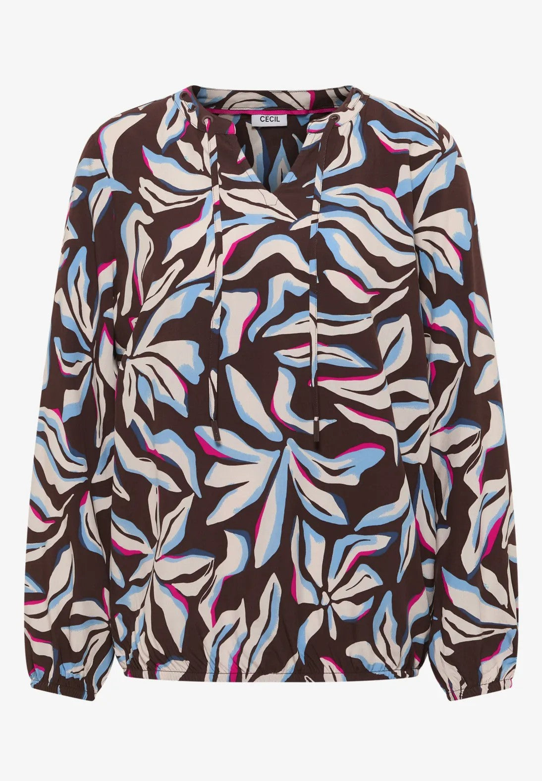 Cecil Blouse met Print Bruin - OAK Fashion Noordwolde