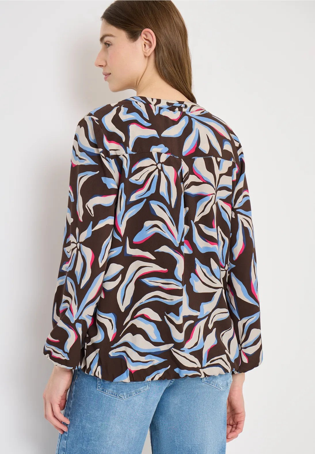 Cecil Blouse met Print Bruin - OAK Fashion Noordwolde