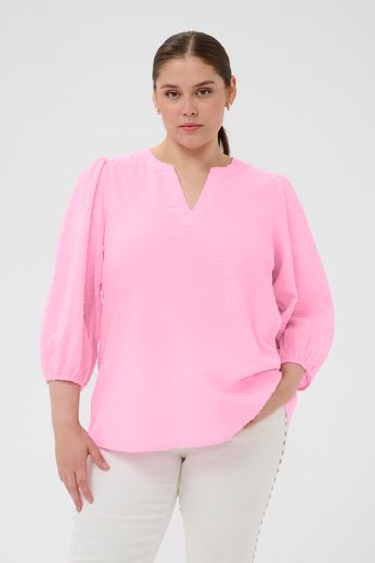 Kaffe Curve KCpenelopia Blouse Pink Frosting - OAK Fashion Noordwolde