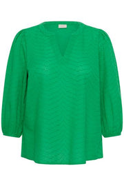 Kaffe Curve KCpenelopia Blouse Bright Green - OAK Fashion Noordwolde