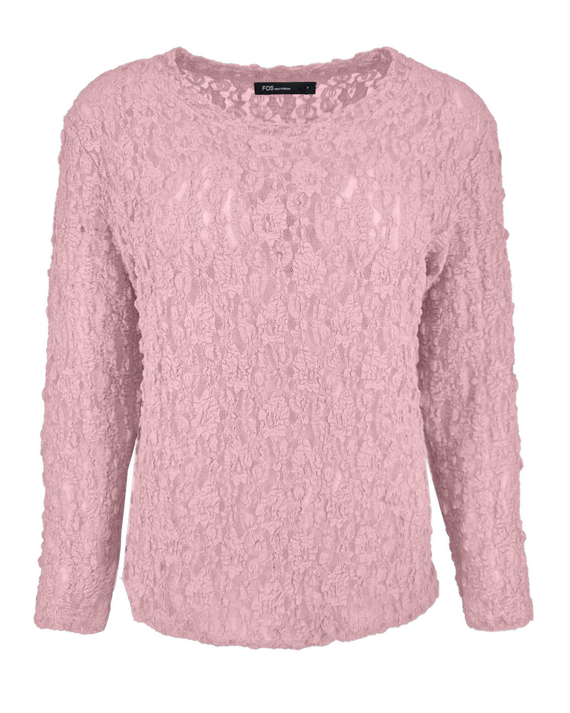 Fos Amsterdam Top Lacie Kant Roze - OAK Fashion Noordwolde
