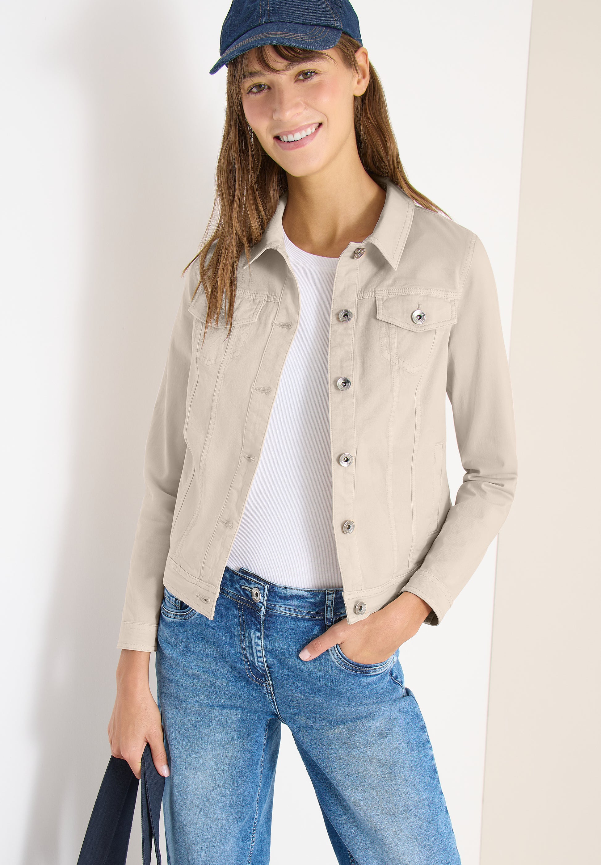 Cecil Jack Denim Color Bruin - OAK Fashion Noordwolde
