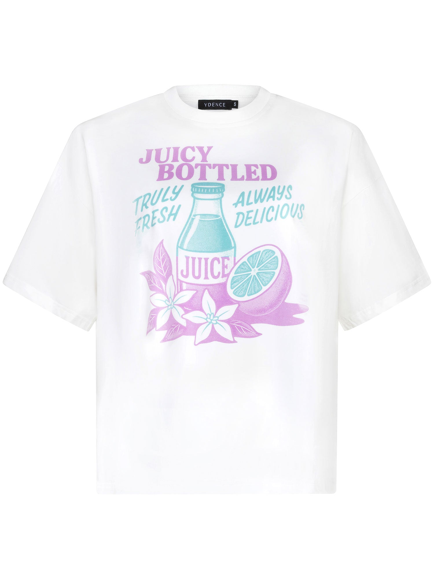 Ydence T-shirt Juicy Bottle Paars - OAK Fashion Noordwolde