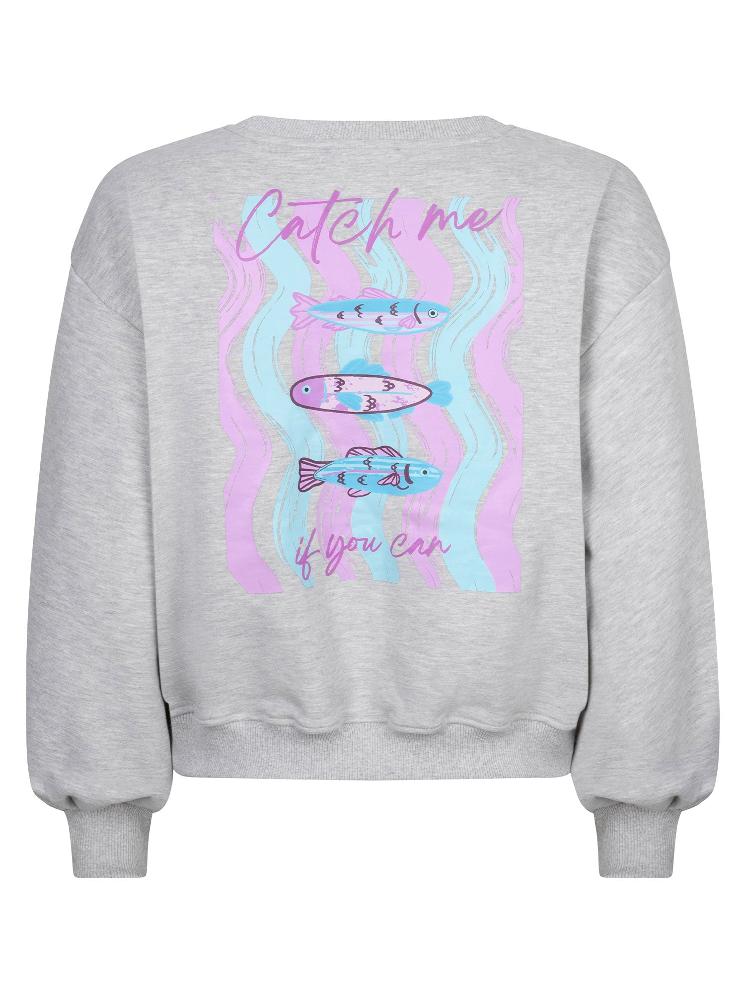 Ydence Sweater Catch Me Grijs - OAK Fashion Noordwolde