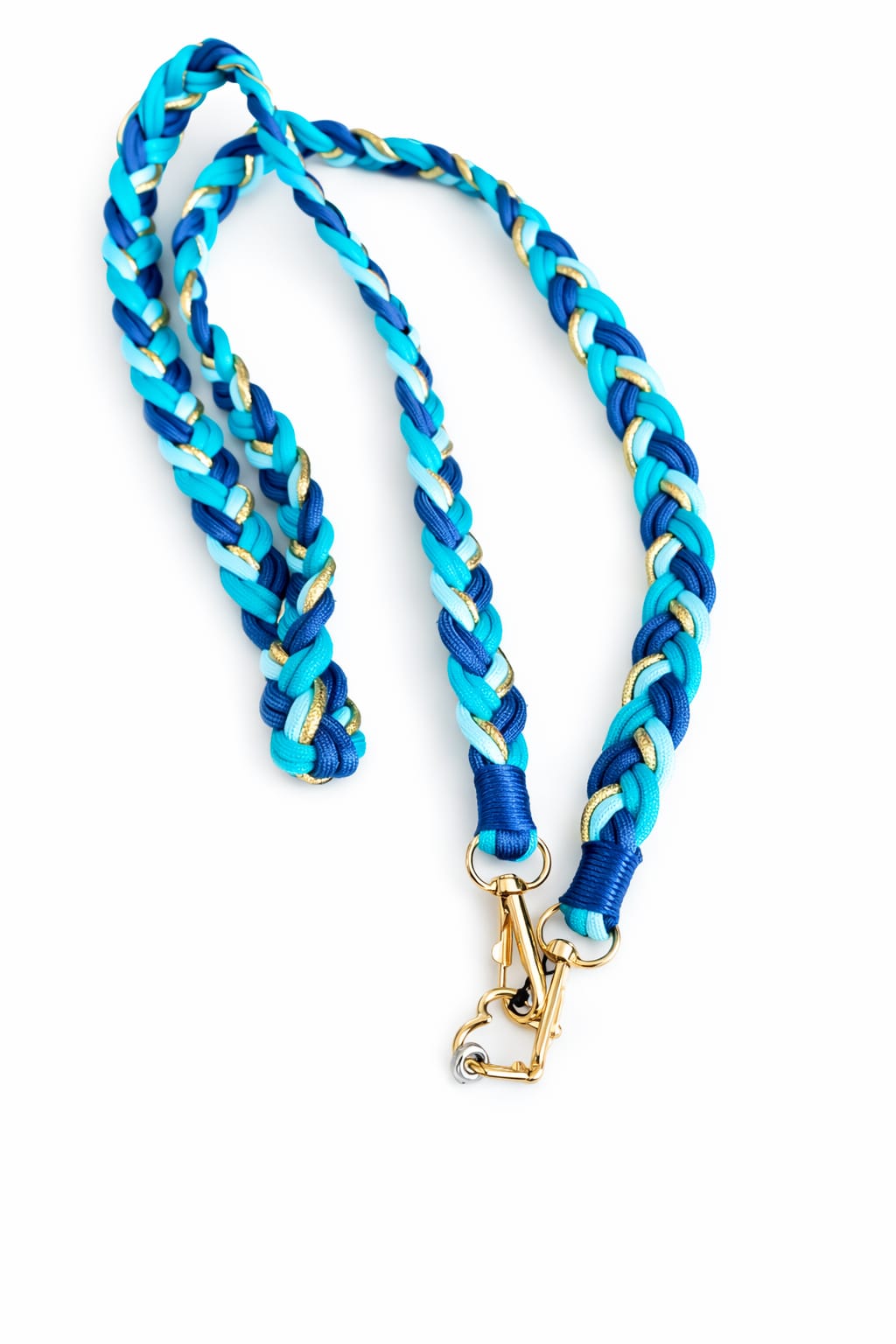 Strass 4 you Telefoonkoord gevlochten Blauw - OAK Fashion Noordwolde