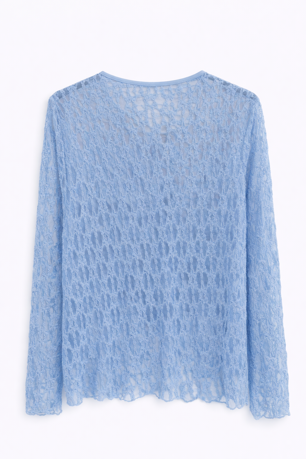 Oak Kanten Top Blauw - OAK Fashion Noordwolde