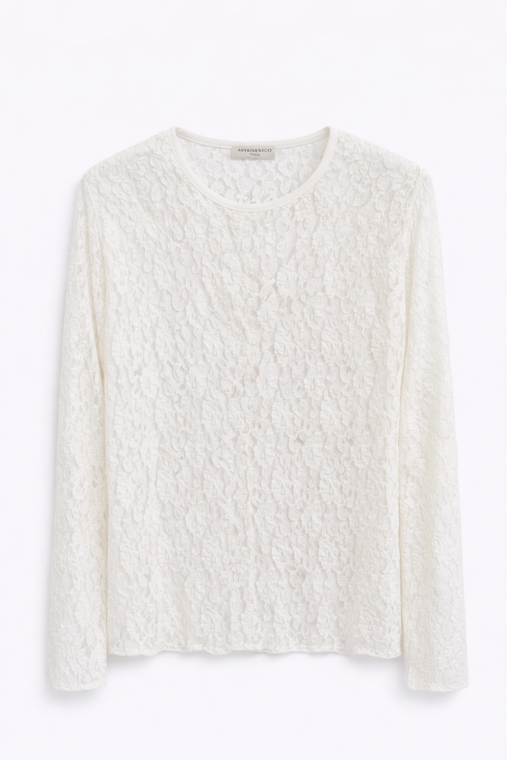 Oak Kanten Top Wit - OAK Fashion Noordwolde