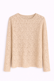 Oak Kanten Top Bruin - OAK Fashion Noordwolde